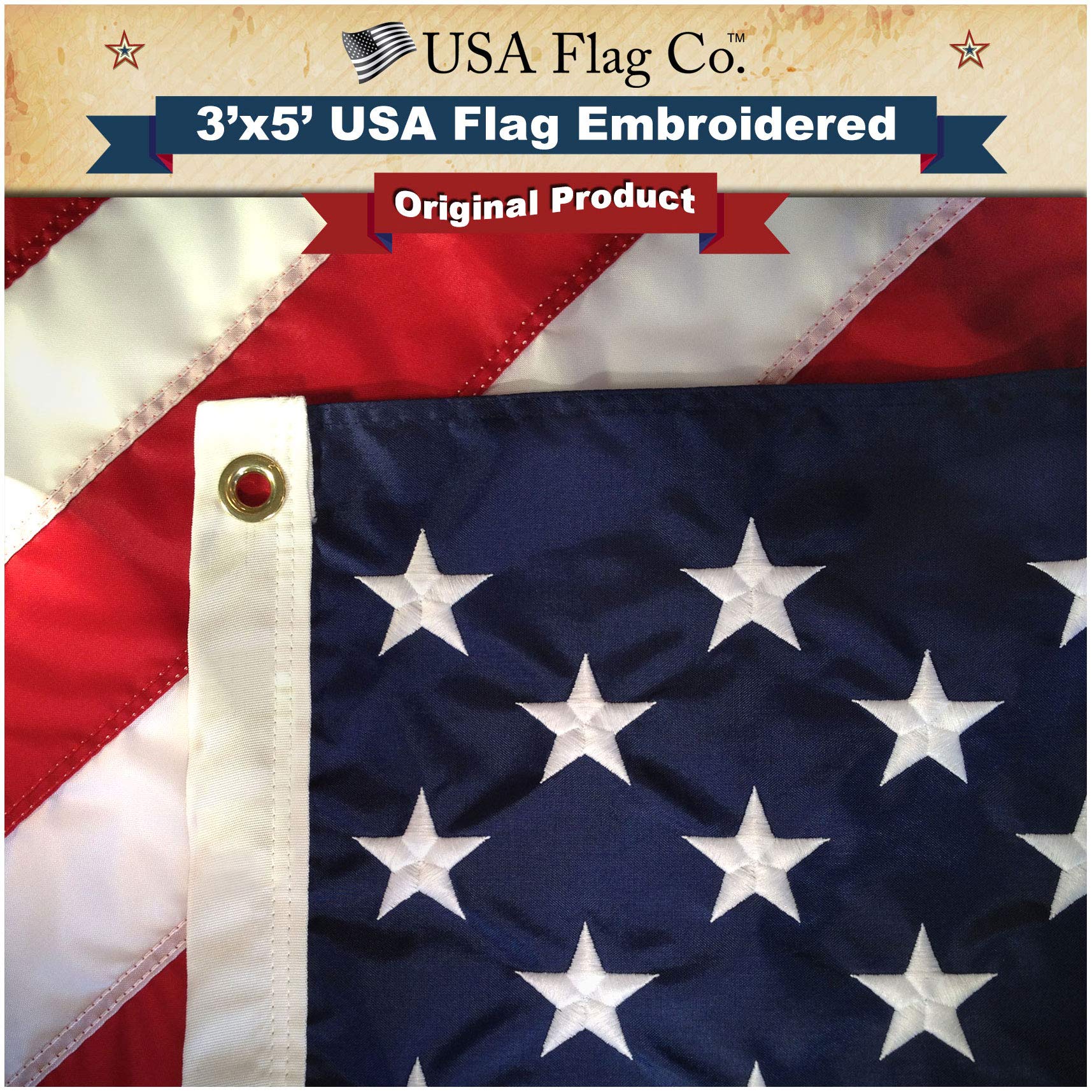 InstaPatriot™ American Flag, Flagpole & Freedom™ Bracket Kit - Vivid White - Image 3