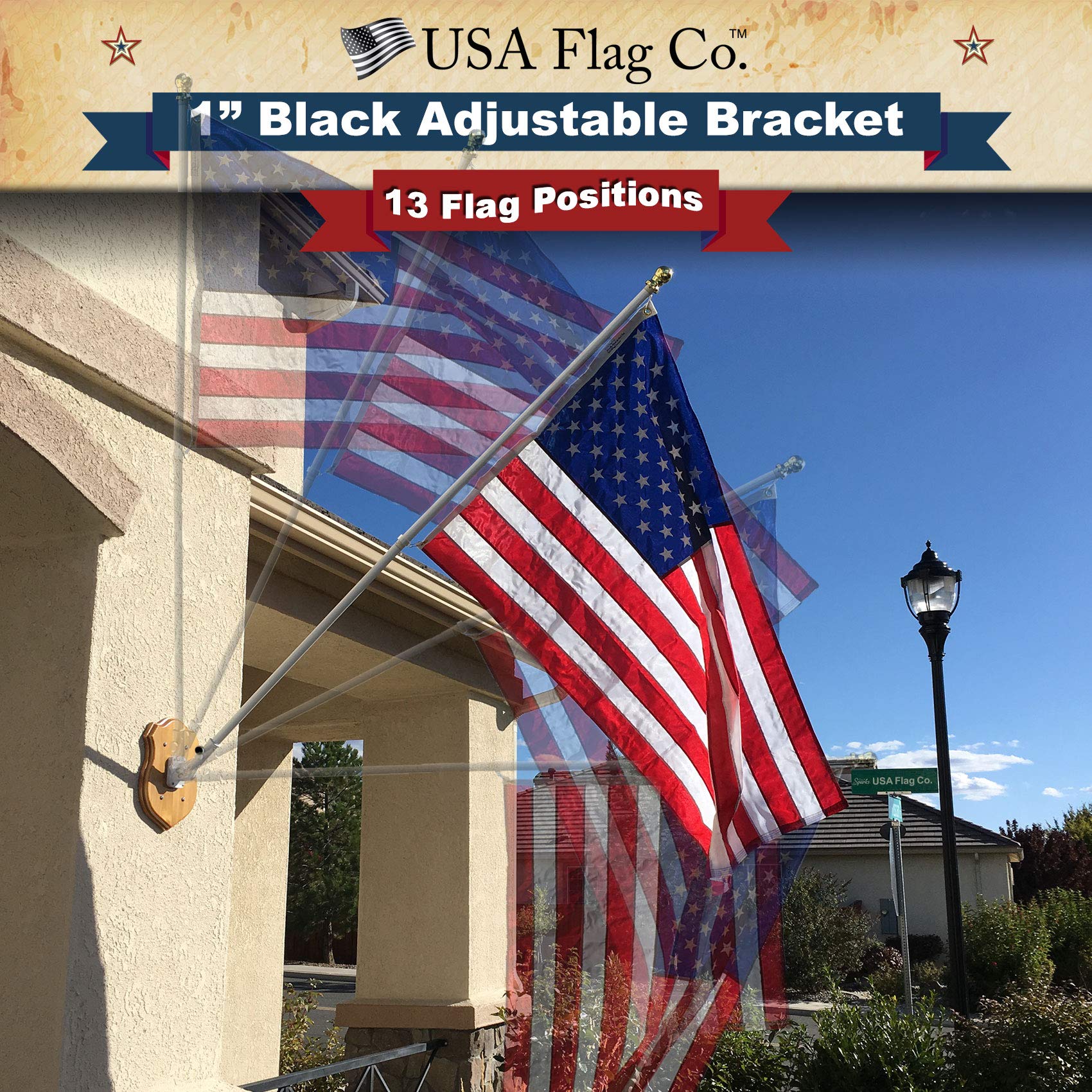 Patriot™ Flag Pole and Freedom™ Bracket Kit - Classic Black - Image 9