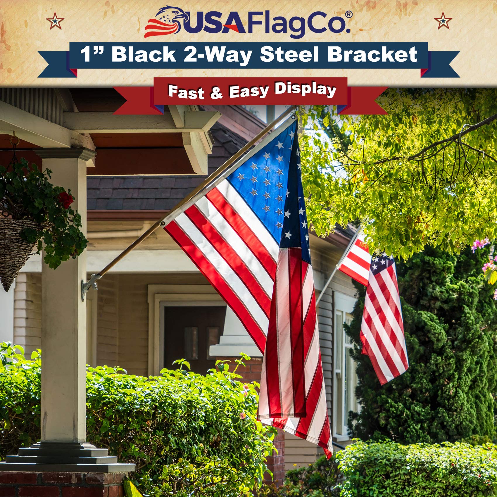 PATRIOT™ Flag Pole and TITAN™ Bracket Kit - Black - Image 9