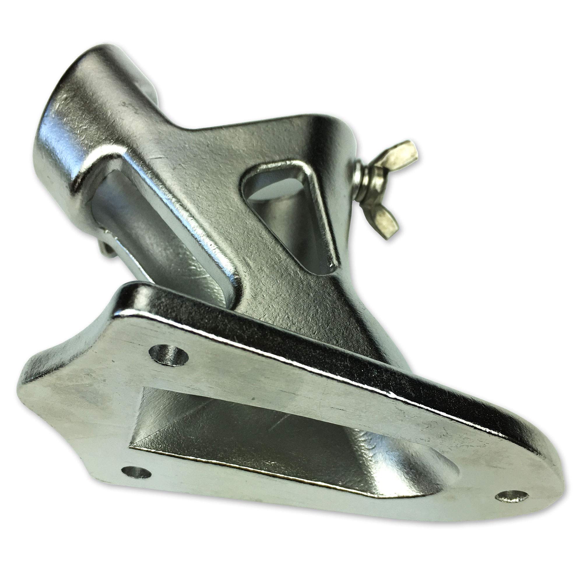 USA Flag Co. TITAN Stainless Steel Flag Pole Bracket - Ultra Heavy Duty 1-inch Mount for American Flag Flagpoles | 2-Way Angle Holder (Silver) - Image 6
