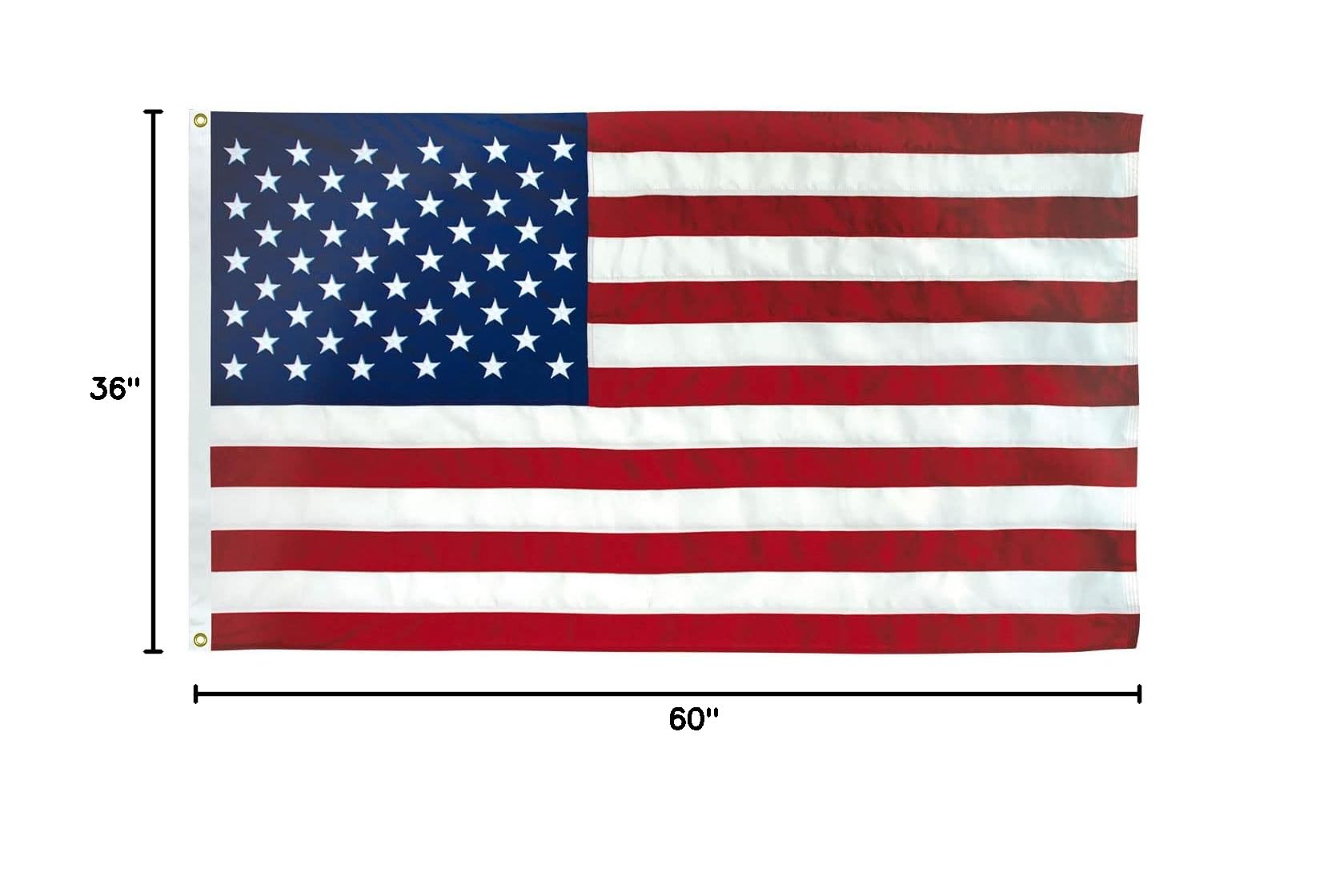 USA Flag Co. American Flag 3x5 foot | Heavy Duty Polyester, Embroidered Stars, Sewn Stripes, Brass Grommets - Image 9